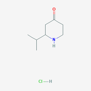 molecular formula C8H16ClNO B1395231 2-Isopropylpiperidin-4-one hydrochloride CAS No. 362707-26-4