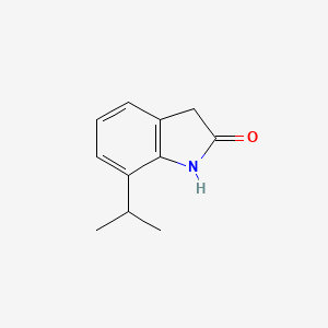molecular formula C11H13NO B1395232 7-Isopropylindolin-2-one CAS No. 1260788-68-8