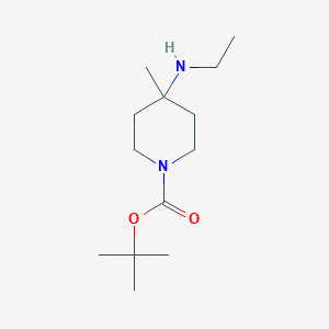 molecular formula C13H26N2O2 B13952372 tert-Butyl 4-(ethylamino)-4-methylpiperidine-1-carboxylate 