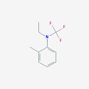 molecular formula C10H12F3N B13952382 N-ethyl-2-methyl-N-(trifluoromethyl)aniline 