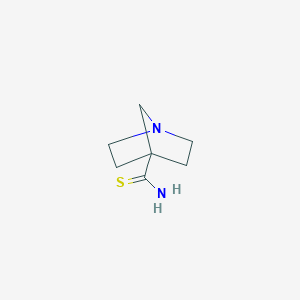 molecular formula C7H12N2S B13952393 1-Azabicyclo[2.2.1]heptane-4-carbothioamide CAS No. 749185-50-0