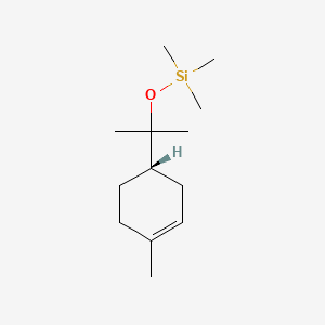 molecular formula C13H26OSi B13952395 Silane, trimethyl[1-methyl-1-(4-methyl-3-cyclohexen-1-yl)ethoxy]-, (S)- CAS No. 57304-99-1