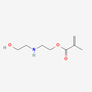 molecular formula C8H15NO3 B13952396 2-((2-Hydroxyethyl)amino)ethyl methacrylate CAS No. 51706-72-0