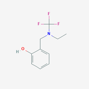 molecular formula C10H12F3NO B13952409 2-((Ethyl(trifluoromethyl)amino)methyl)phenol 