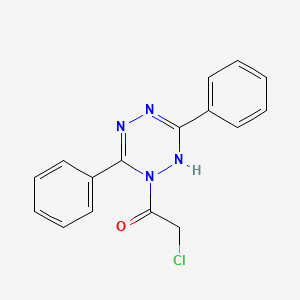 2-chloro-1-(3,6-diphenyl-1,2,4,5-tetrazin-1(4H)-yl)ethanone