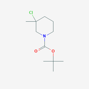 molecular formula C11H20ClNO2 B13952421 tert-Butyl 3-chloro-3-methylpiperidine-1-carboxylate 