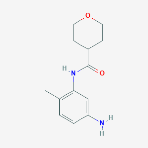molecular formula C13H18N2O2 B1395246 N-(5-Amino-2-methylphenyl)tetrahydro-2H-pyran-4-carboxamide CAS No. 1220031-16-2
