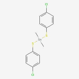 Stannane, bis(p-chlorophenylthio)dimethyl-