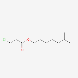 molecular formula C11H21ClO2 B13952473 Propanoic acid, 3-chloro-, isooctyl ester CAS No. 57807-80-4