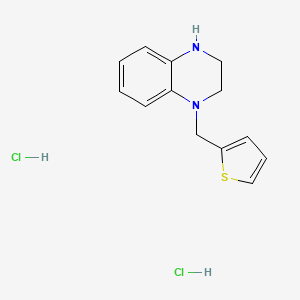 molecular formula C13H16Cl2N2S B13952480 1-Thiophen-2-ylmethyl-1,2,3,4-tetrahydroquinoxaline dihydrochloride 