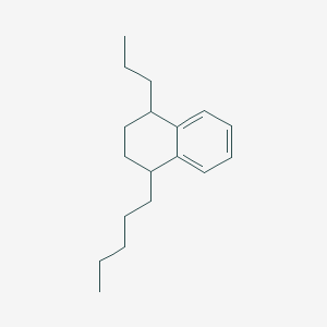 molecular formula C18H28 B13952494 1-Pentyl-4-propyl-1,2,3,4-tetrahydronaphthalene CAS No. 61761-61-3