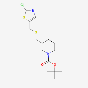 3-(2-Chloro-thiazol-5-ylmethylsulfanylmethyl)-piperidine-1-carboxylic acid tert-butyl ester