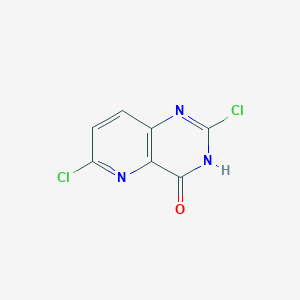 molecular formula C7H3Cl2N3O B13952529 2,6-Dichloro-pyrido[3,2-d]pyrimidin-4-ol CAS No. 1036738-13-2