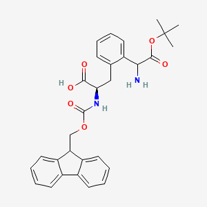 (2R)-3-[2-[1-amino-2-[(2-methylpropan-2-yl)oxy]-2-oxoethyl]phenyl]-2-(9H-fluoren-9-ylmethoxycarbonylamino)propanoic acid