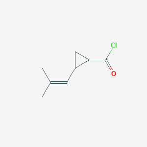 2-(2-Methylprop-1-en-1-yl)cyclopropane-1-carbonyl chloride