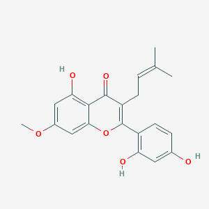 2-(2,4-Dihydroxyphenyl)-5-hydroxy-7-methoxy-3-(3-methyl-2-buten-1-yl)-4H-1-benzopyran-4-one