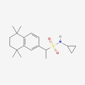 N-cyclopropyl-1-(5,5,8,8-tetramethyl-5,6,7,8-tetrahydronaphthalen-2-yl)ethanesulfonamide