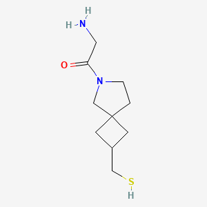 molecular formula C10H18N2OS B13952693 2-Amino-1-(2-(mercaptomethyl)-6-azaspiro[3.4]octan-6-yl)ethanone 