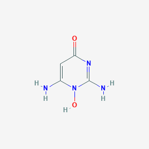 B139527 2,6-Diamino-1-hydroxypyrimidin-4-one CAS No. 131230-62-1