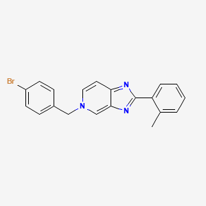 5-[(4-Bromophenyl)methyl]-2-(o-tolyl)imidazo[4,5-c]pyridine