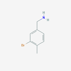 molecular formula C8H10BrN B1395271 3-溴-4-甲基苄胺 CAS No. 1177558-32-5