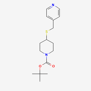 molecular formula C16H24N2O2S B13952720 4-(Pyridin-4-ylmethylsulfanyl)-piperidine-1-carboxylic acid tert-butyl ester 