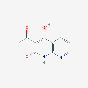 molecular formula C10H8N2O3 B13952745 3-Acetyl-4-hydroxy-1,8-naphthyridin-2(1H)-one 