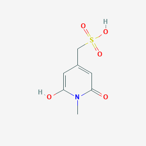 molecular formula C7H9NO5S B13952760 (6-Hydroxy-1-methyl-2-oxo-1,2-dihydropyridin-4-yl)methanesulfonic acid CAS No. 481668-55-7