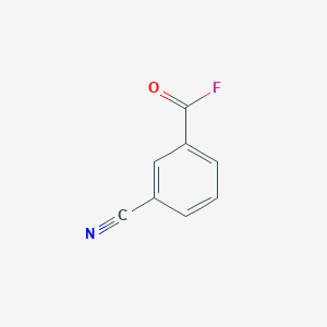 molecular formula C8H4FNO B13952763 3-Cyanobenzoyl fluoride CAS No. 77976-07-9