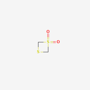 molecular formula C2H4O2S2 B13952768 1,3-Dithietan-1,1-dioxide CAS No. 60743-07-9