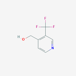 molecular formula C7H6F3NO B1395278 (3-(Trifluoromethyl)pyridin-4-yl)methanol CAS No. 1227598-69-7