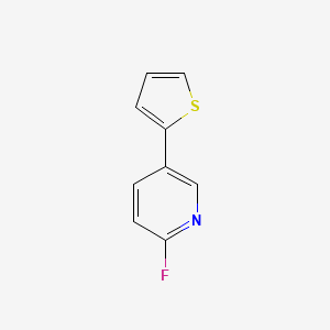 B1395279 2-Fluoro-5-(thiophen-2-yl)pyridine CAS No. 1132832-80-4