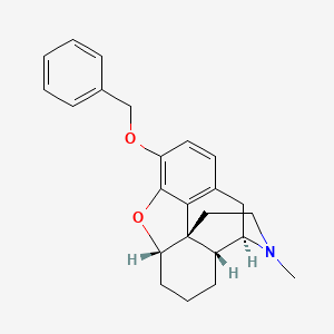 molecular formula C24H27NO2 B13952798 Morphinan, 3-benzyloxy-4,5-epoxy-17-methyl- CAS No. 63690-25-5