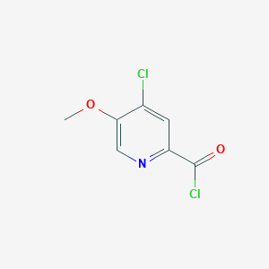 molecular formula C7H5Cl2NO2 B13952823 4-Chloro-5-methoxypyridine-2-carbonyl chloride CAS No. 740744-31-4