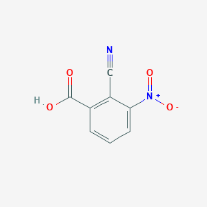 molecular formula C8H4N2O4 B1395283 2-Cyano-3-nitrobenzoic acid CAS No. 1260834-31-8