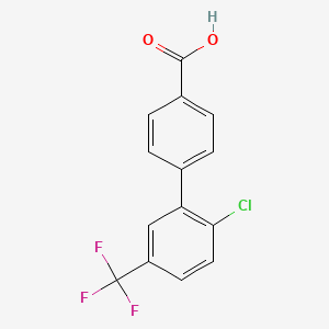 4-(2-Chloro-5-(trifluoromethyl)phenyl)benzoic acid