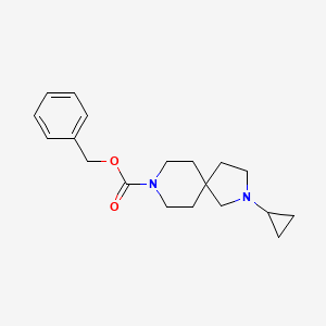 molecular formula C19H26N2O2 B13952838 Benzyl 2-cyclopropyl-2,8-diazaspiro[4.5]decane-8-carboxylate 