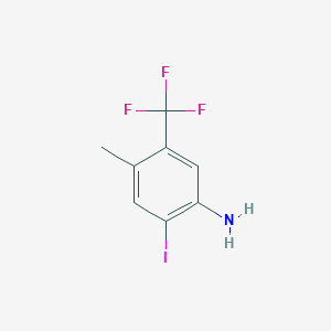 molecular formula C8H7F3IN B1395284 2-Iodo-4-methyl-5-(trifluoromethyl)aniline CAS No. 872624-68-5