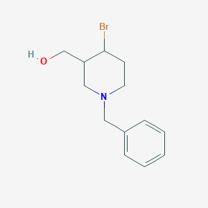 molecular formula C13H18BrNO B13952842 (1-Benzyl-4-bromopiperidin-3-yl)methanol 