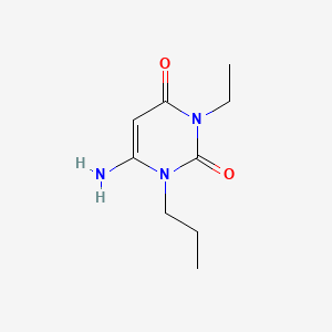 molecular formula C9H15N3O2 B13952848 6-Amino-3-ethyl-1-propyluracil CAS No. 63981-32-8