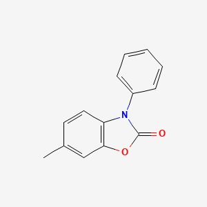 molecular formula C14H11NO2 B13952853 6-Methyl-3-phenyl-1,3-benzoxazol-2(3H)-one 