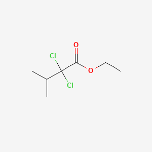 molecular formula C7H12Cl2O2 B13952887 Ethyl 2,2-dichloro-3-methylbutanoate CAS No. 54845-24-8