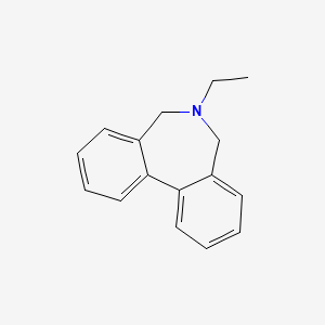 molecular formula C16H17N B13952891 6,7-Dihydro-6-ethyl-5H-dibenz(c,e)azepine CAS No. 63918-73-0