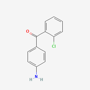 molecular formula C13H10ClNO B13952896 (4-Aminophenyl)(2-chlorophenyl)methanone CAS No. 62261-41-0