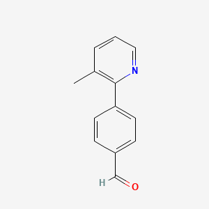 molecular formula C13H11NO B13952908 4-(3-Methylpyridin-2-yl)benzaldehyde CAS No. 847446-84-8