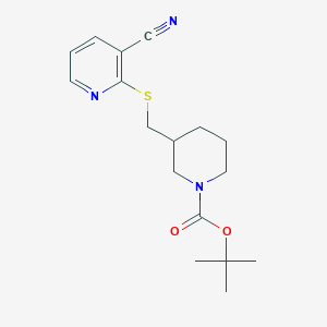 3-(3-Cyano-pyridin-2-ylsulfanylmethyl)-piperidine-1-carboxylic acid tert-butyl ester