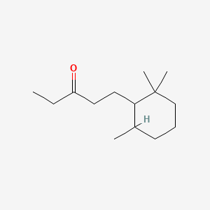 molecular formula C14H26O B13952958 1-(2,2,6-Trimethylcyclohexyl)pentan-3-one CAS No. 60241-69-2