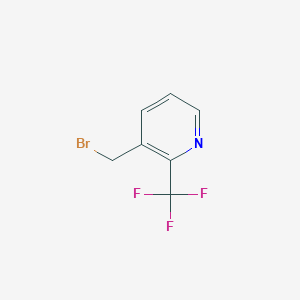 molecular formula C7H5BrF3N B1395298 3-(Bromomethyl)-2-(trifluoromethyl)pyridine CAS No. 1227602-81-4