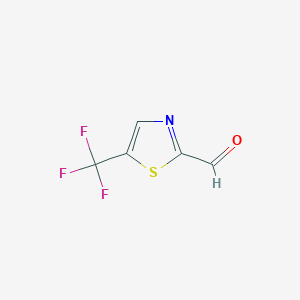 molecular formula C5H2F3NOS B1395299 5-(Trifluoromethyl)-1,3-thiazole-2-carbaldehyde CAS No. 1379174-19-2