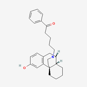 Morphinan-3-ol, 17-(3-phenacylpropyl)-, (-)-